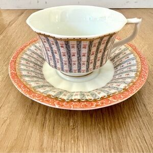 1937 Royal Copenhagen Fairy Tale Terra Cotta Tea Cup &‎ Saucer Set Vintage